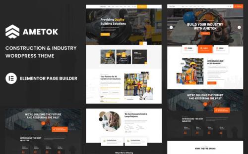 Ametok - Construction & Industry WordPress Elementor Theme theme free